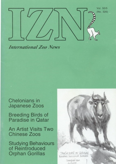 International zoo news n° 326