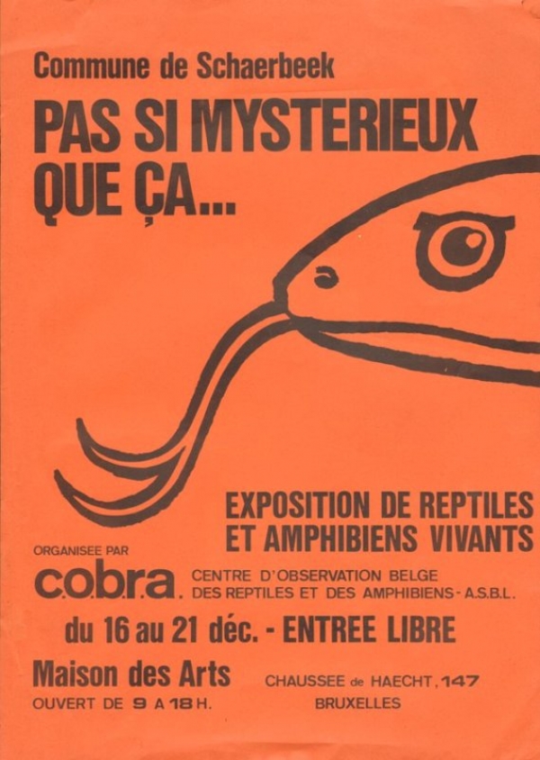 Exposition de reptiles et amphibiens vivants