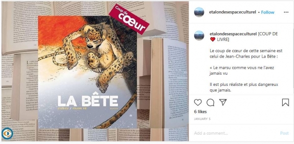 2020-01-05 : etalon des espace culturel : Instagram post