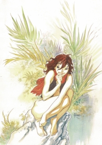Manon sur rocher