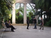 2006- Média Images du tournage du reportage Télé BXL aux serres de Laeken