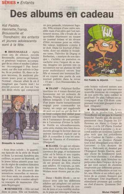 Le Courrier 27/11/2000