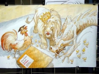 Fresque &agrave; Hong Kong en 2005