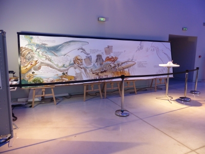 Fresque au musée des Confluences de Lyon