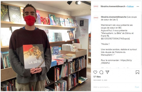 2020-12-10 : librairie vivement dimanche&#039;s : Instagram post