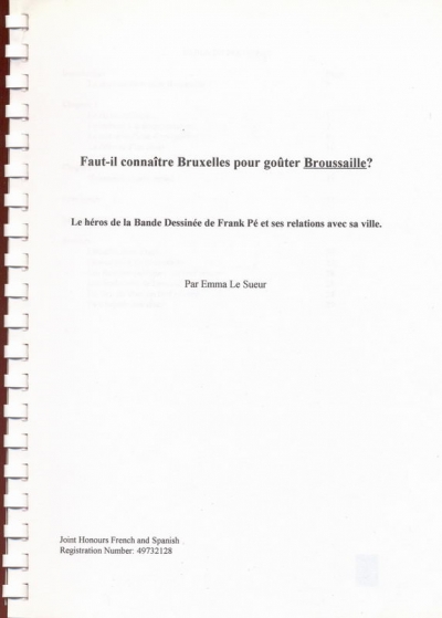 Faut-il connaître Bruxelles pour goûter Broussaille ?