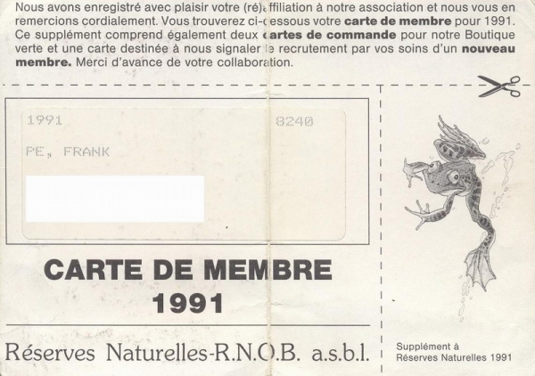 Carte de membre