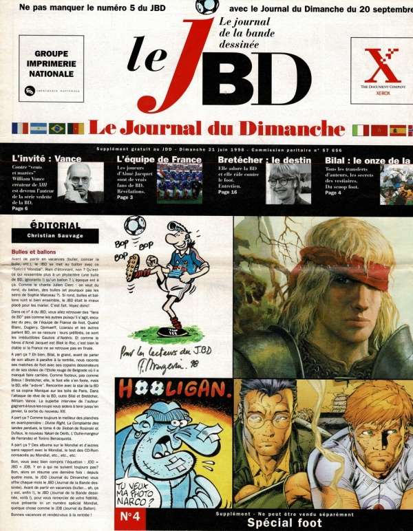 Le journal du dimanche du 21-6-1998