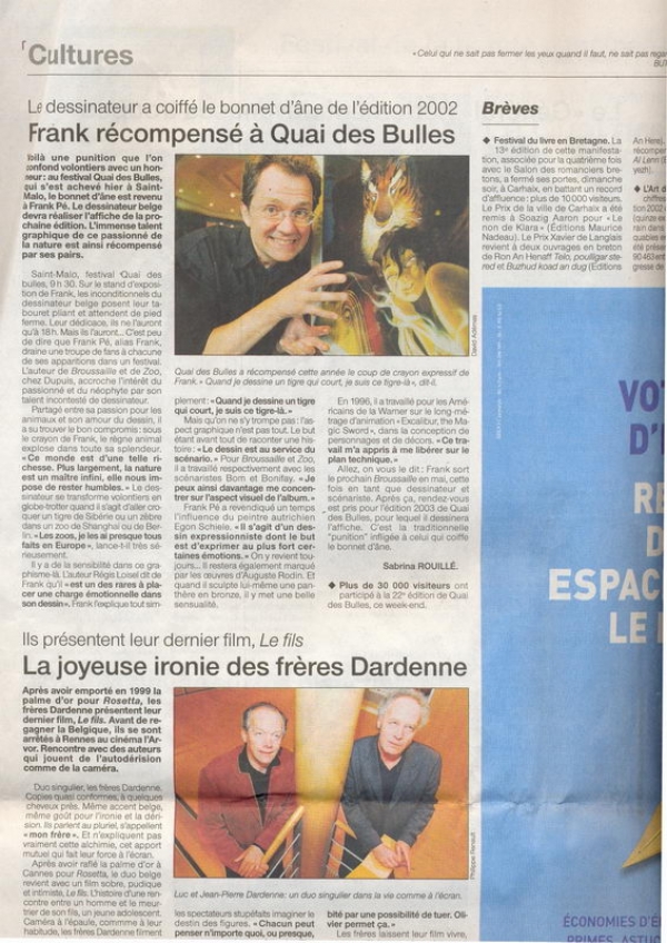 Ouest France du 28/10/02