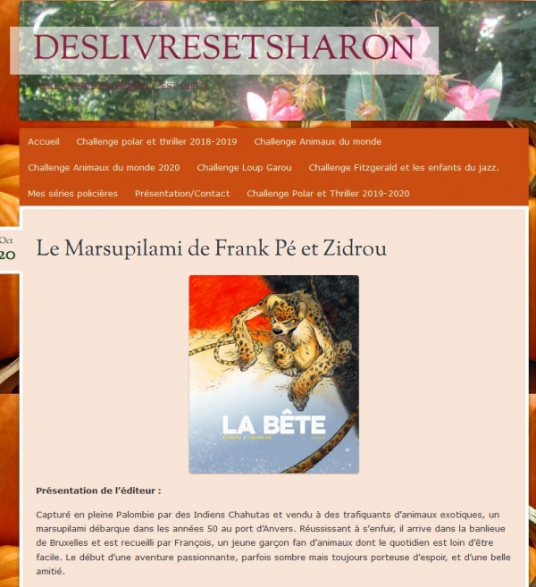 2020-10-20 : Des livres et Sharon