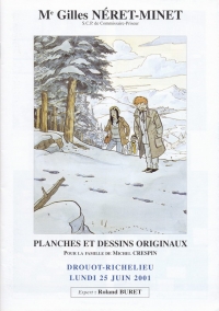 Planches et dessins originaux pour la famille de Michel Crespin